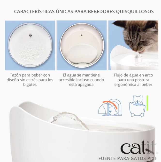 catit pixi acero inoxidable
