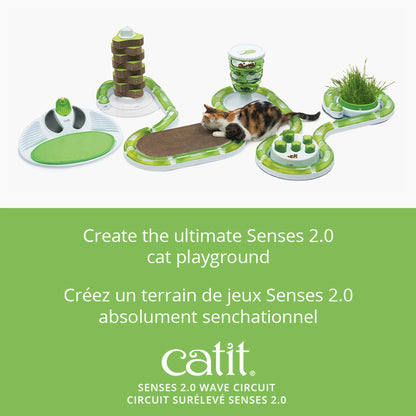 catit senses 2.0 circuito curvo para gatos