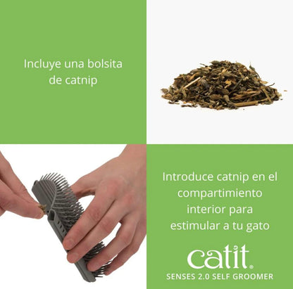 cepillo para gatos con catnip integrado