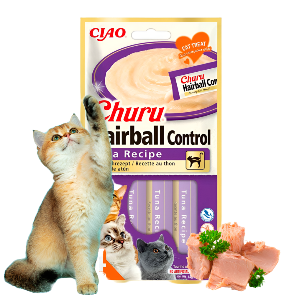 churu antibolas de pelo gatos