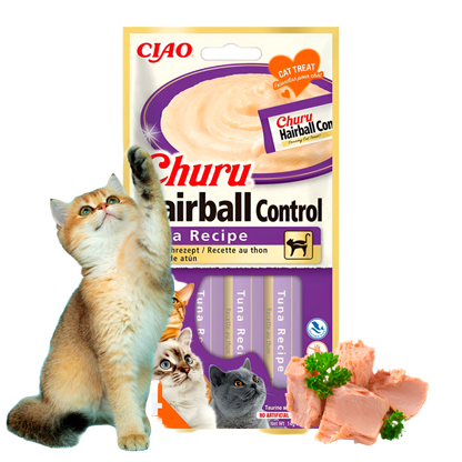 churu antibolas de pelo gatos