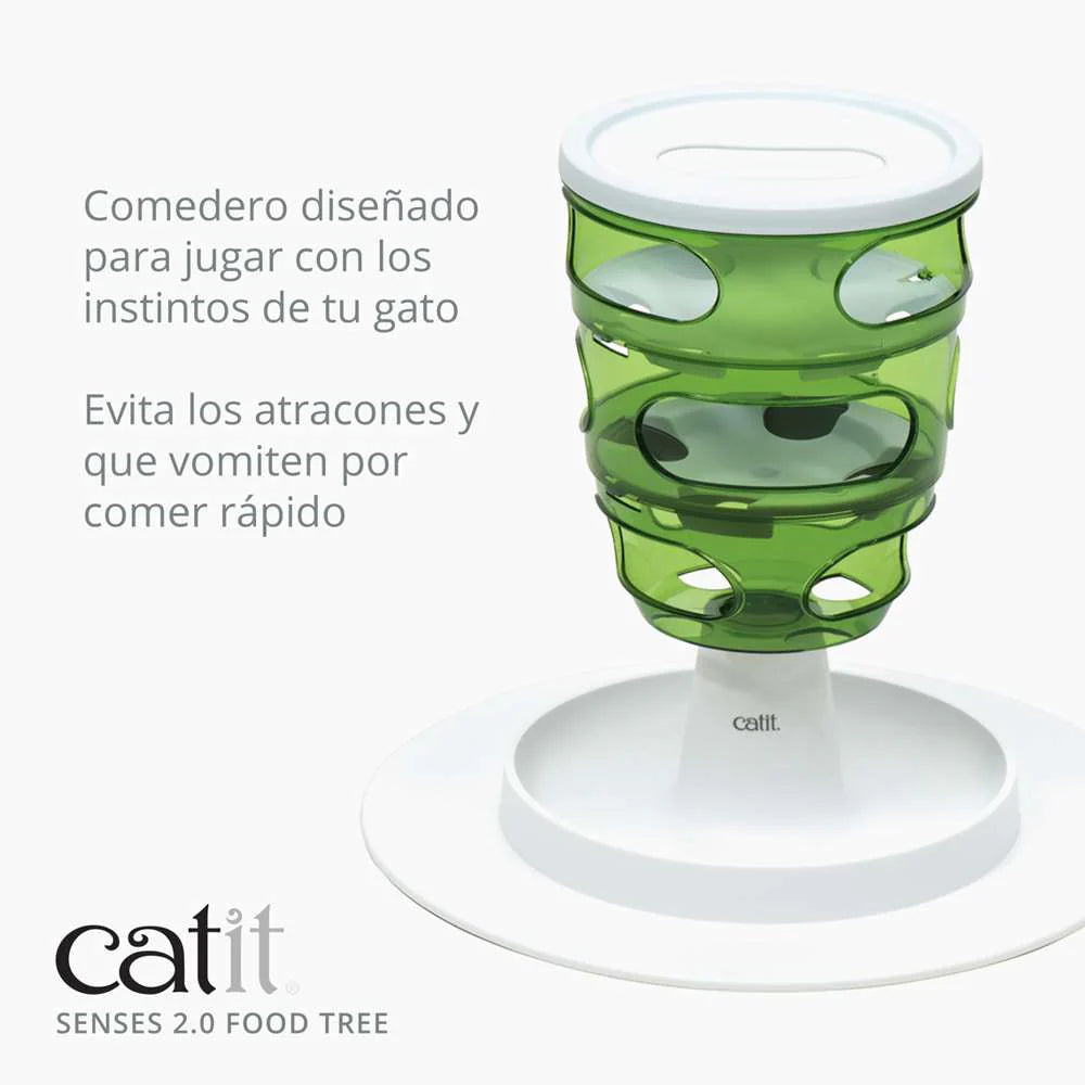 comedero antivoracidad para gatos con niveles