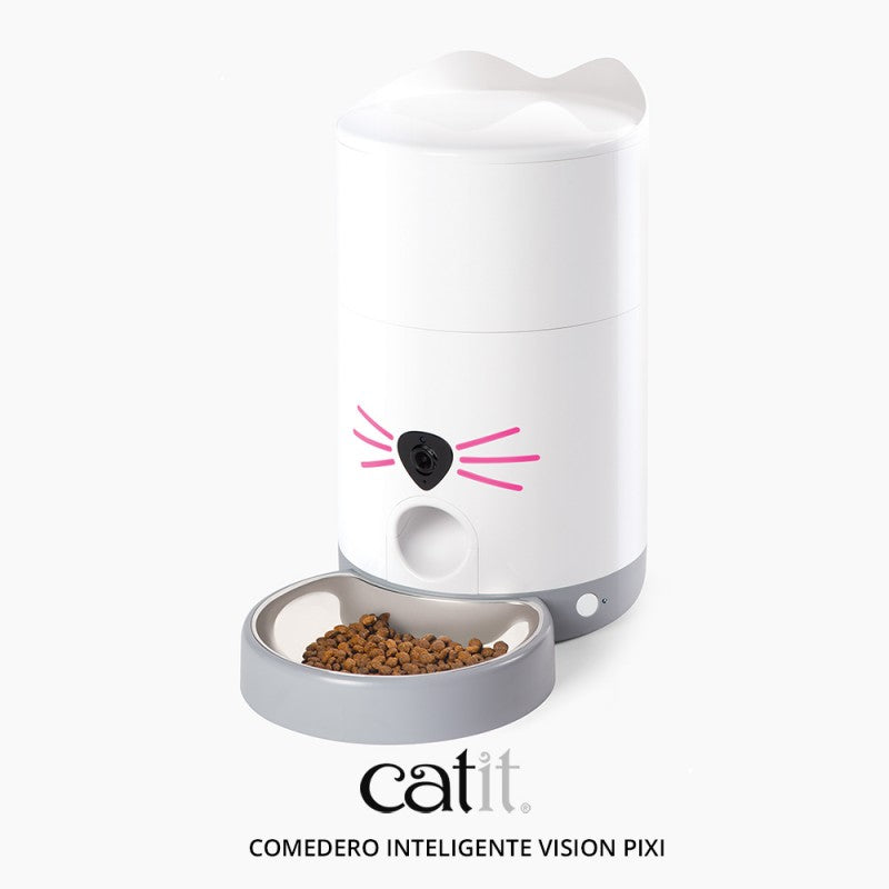 comedero automatico gatos con camara catit pixi