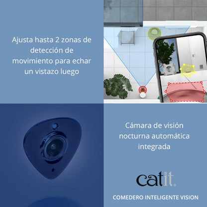 comedero gatos con audio bidireccional