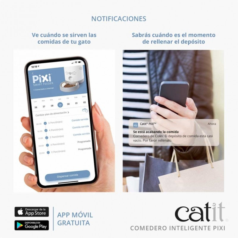 comedero gatos control porciones automatico