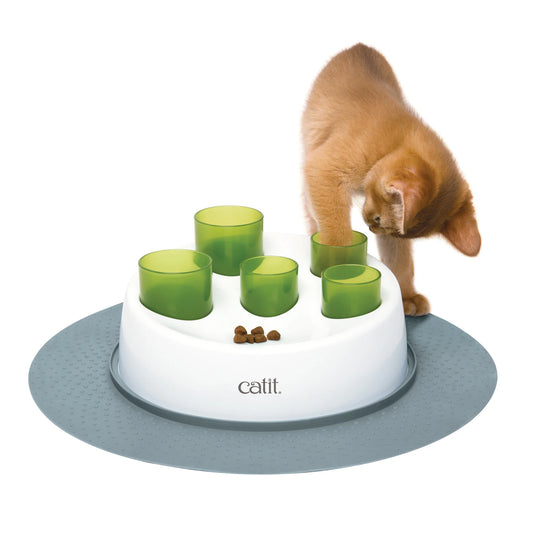 comedero interactivo para gatos catit digger