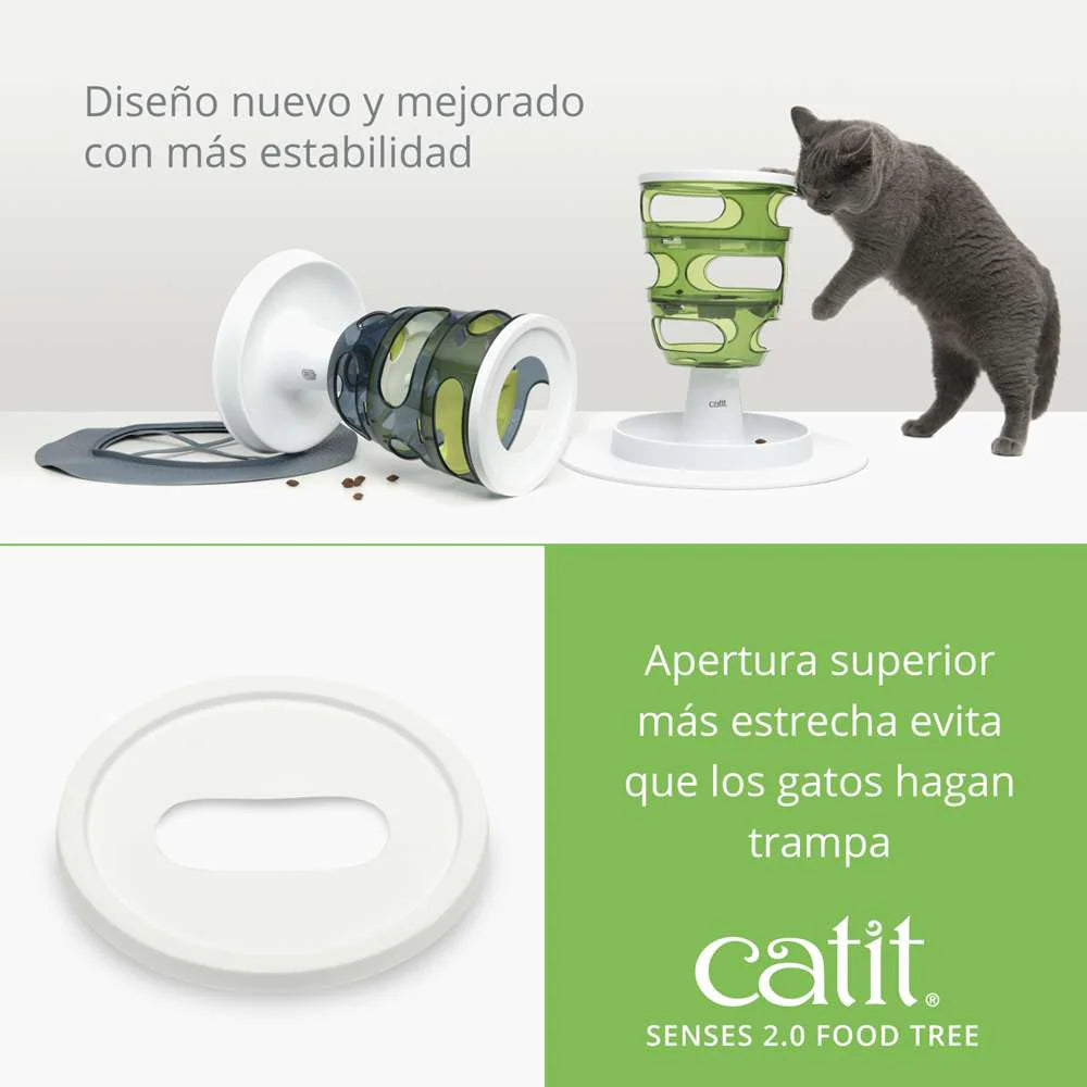 comedero para gatos que estimula la caza