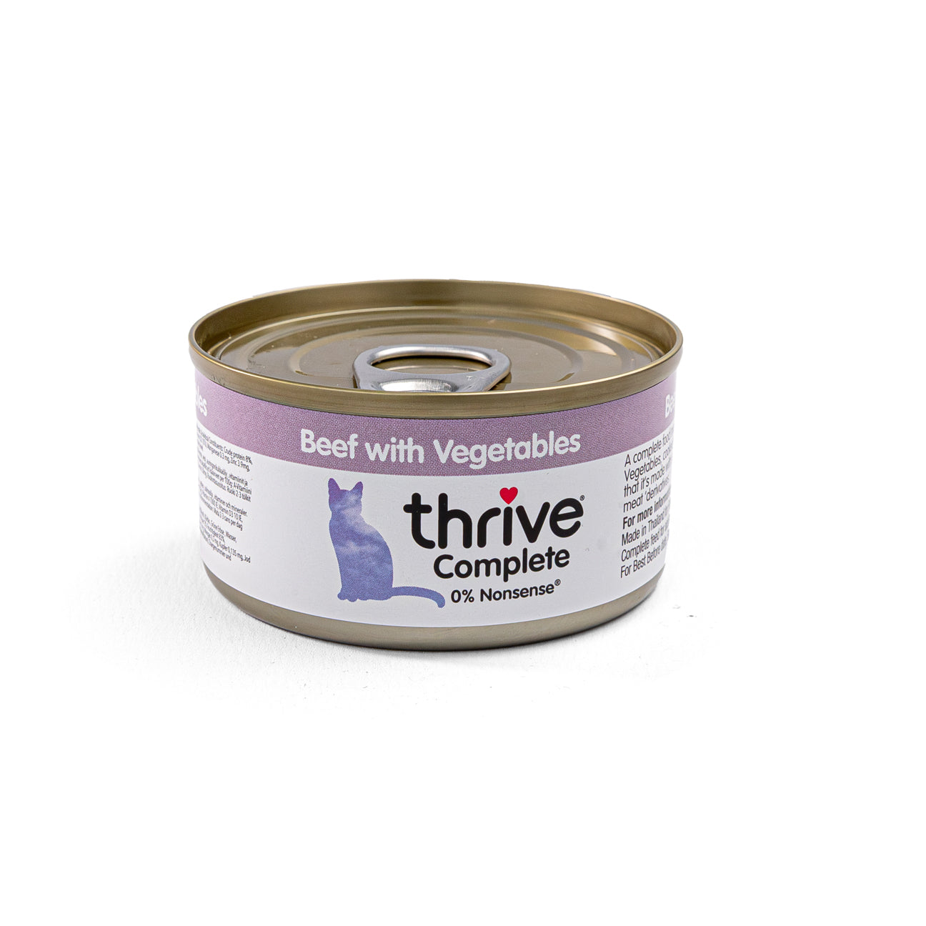 comida húmeda thrive ternera verduras gatos 75 g