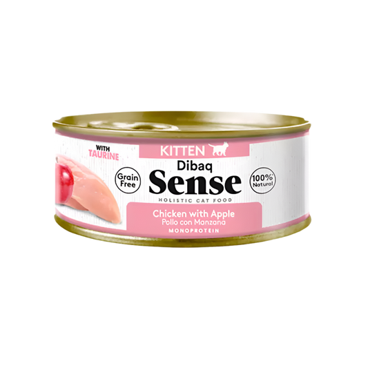 comida humeda gatitos pollo manzana dibaq sense