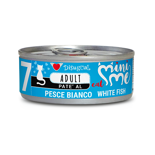 comida humeda gatos adultos pescado blanco mini me