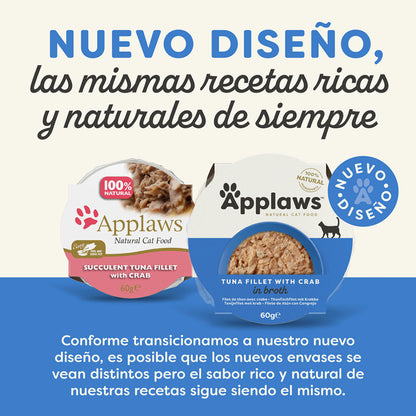 Applaws | Tarrina de Atún con cangrejo (60g)