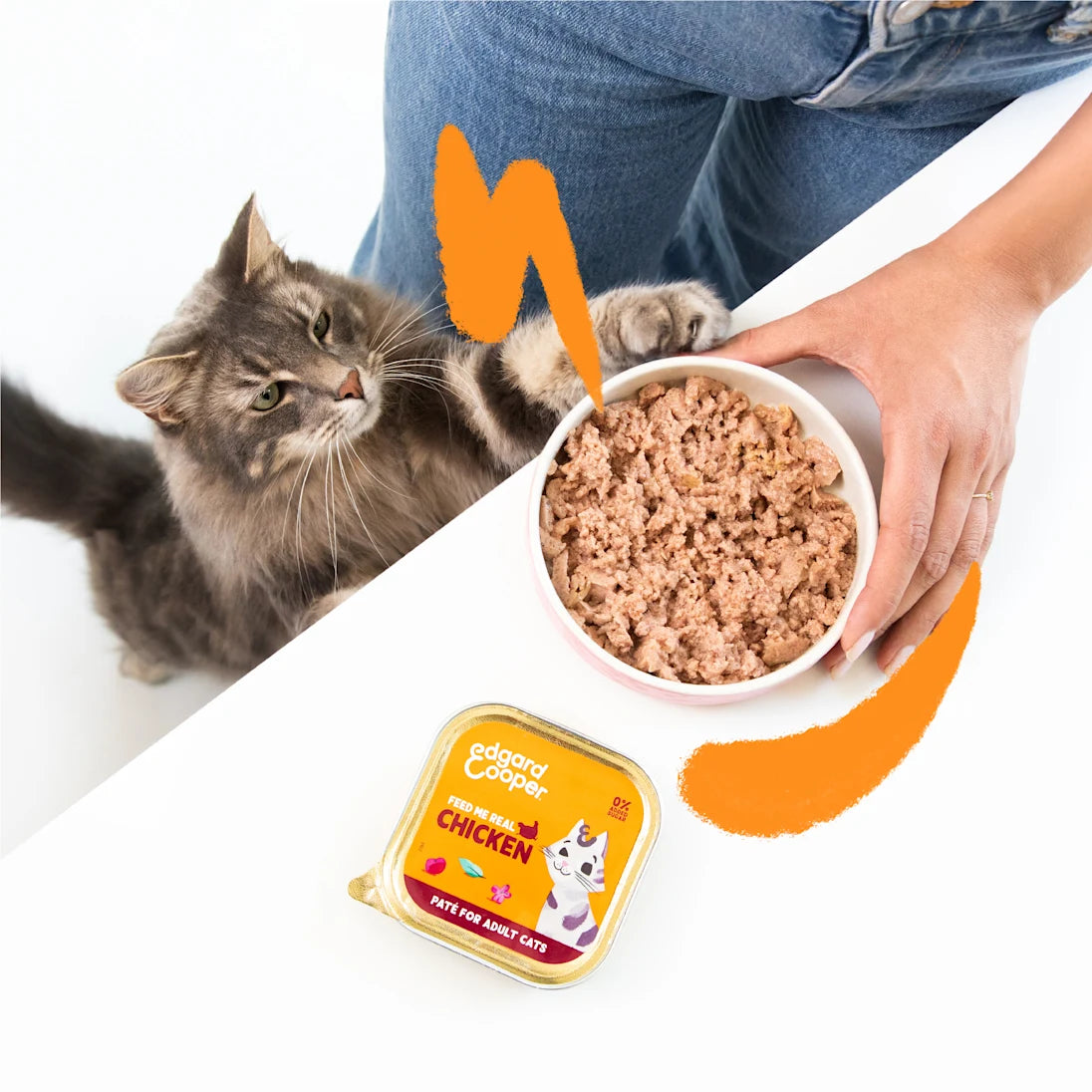 comida humeda gatos con valeriana pollo detalle