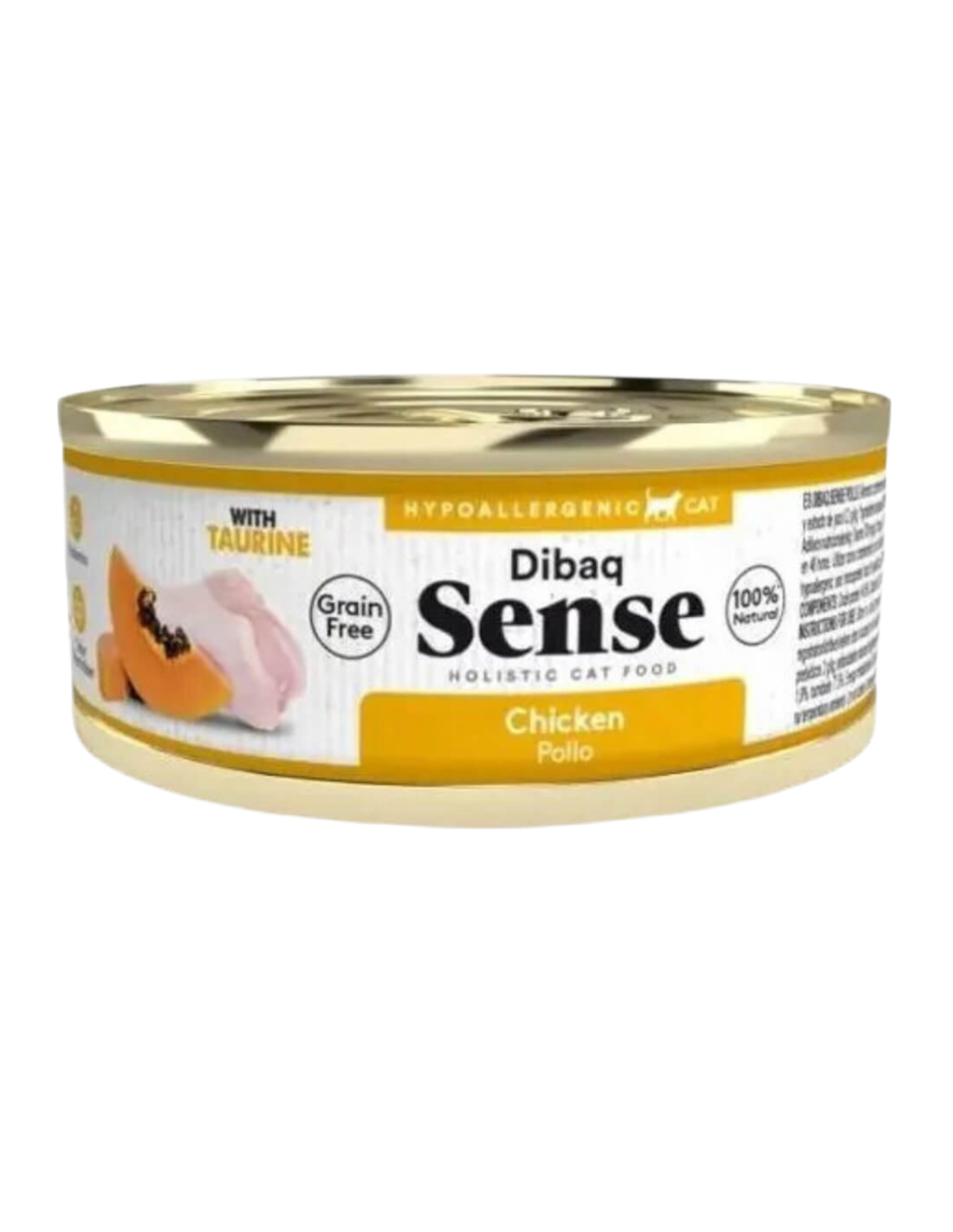 comida humeda gatos pollo papaya dibaq sense