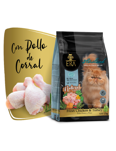 comida seca gatos control peso pollo pavo
