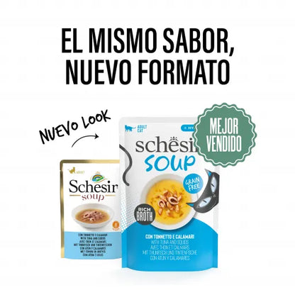 Schesir | Sopa de atún con calamar (40g)