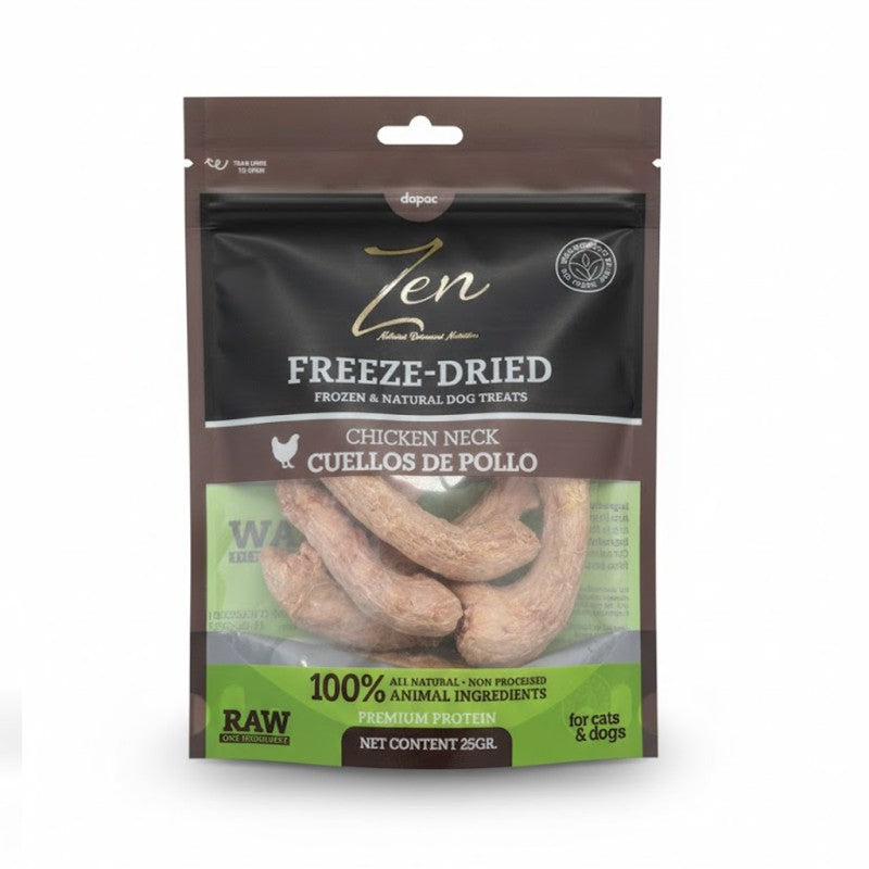 cuellos de pollo liofilizados zen