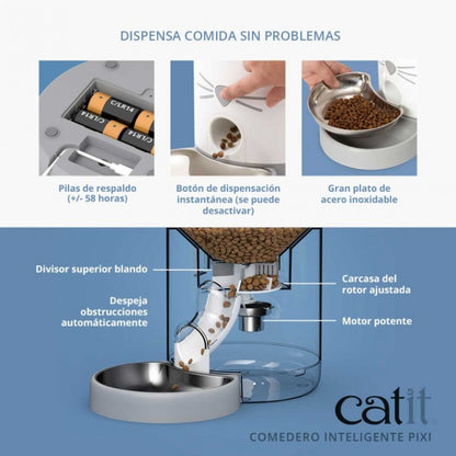 dispensador de comida para gatos wifi