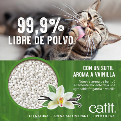 Catit | Arena Aglomerante Ultraligera Bambu GO NATURAL