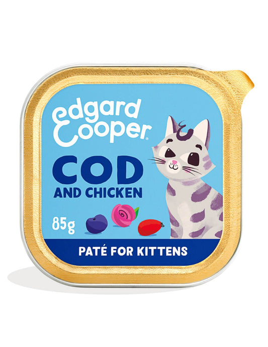 Edgard Cooper | Kitten Bacalao y Pollo con Arándanos y Rosa mosqueta (85g)