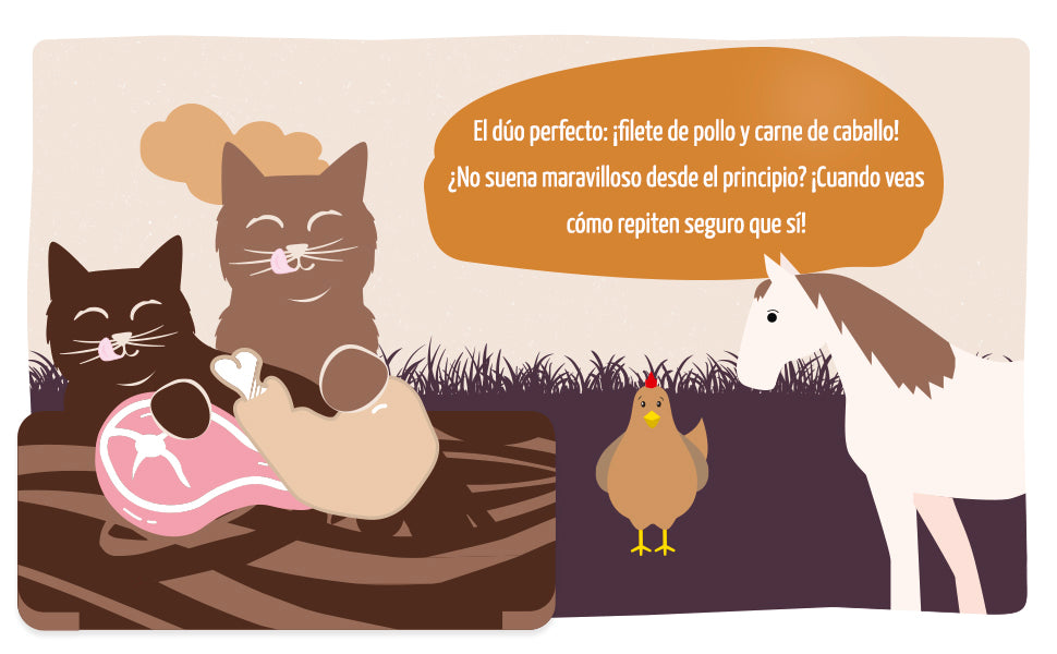 MjAMjAM | Duett Caballo con filetes de Pollo (190g)