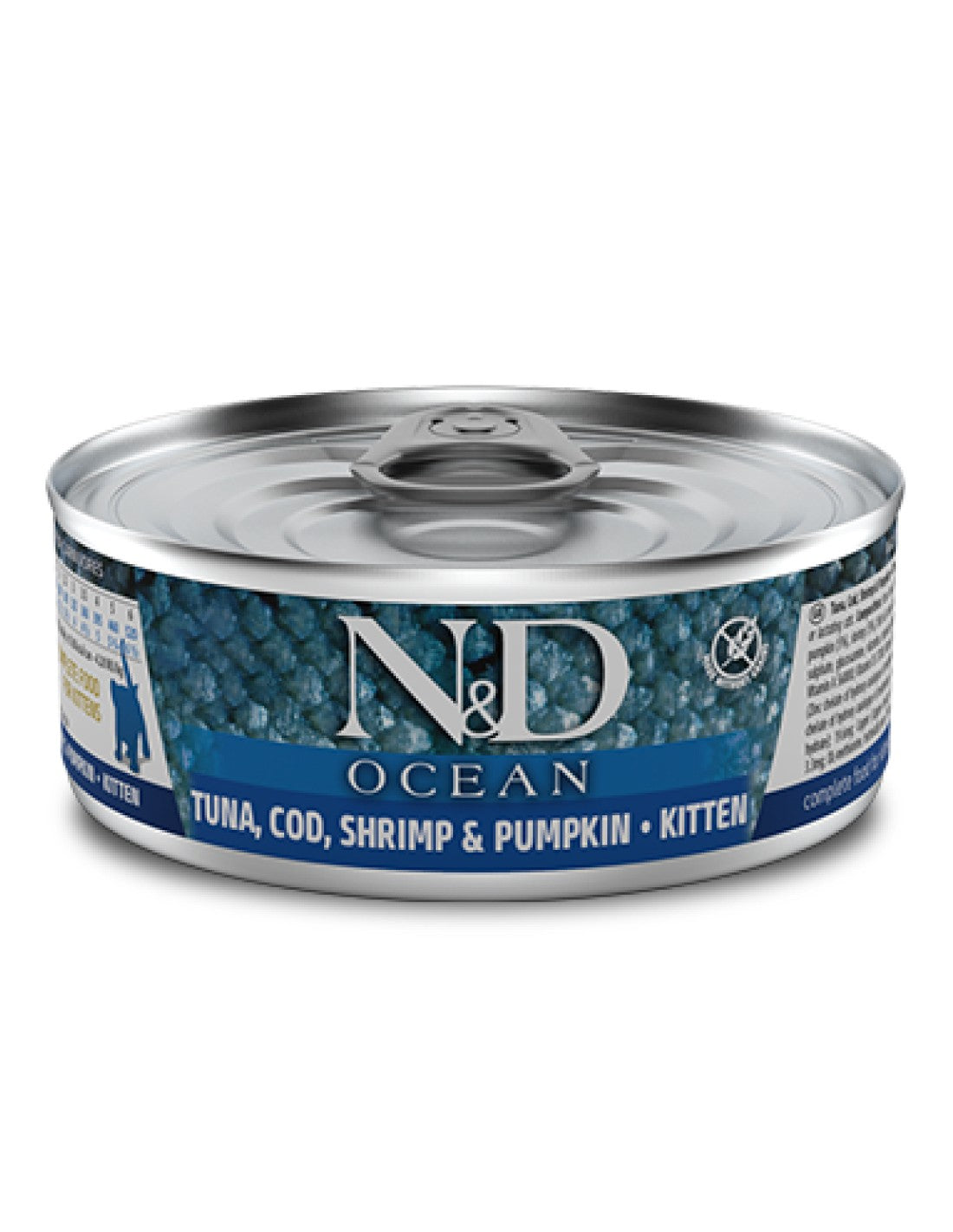 Farmina | N&D Ocean KITTEN Atún, bacalao, gambas y calabaza (70g)