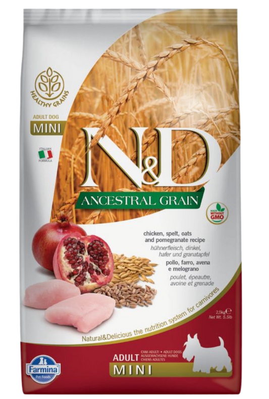 farmina nd ancestral grain mini pollo granada