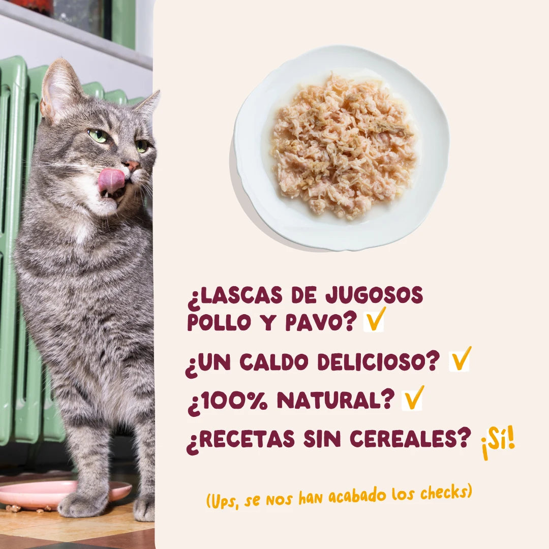 filetes naturales gatos sin cereales pollo pavo