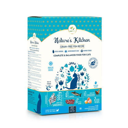 freeze dried gatos pescado alimento completo