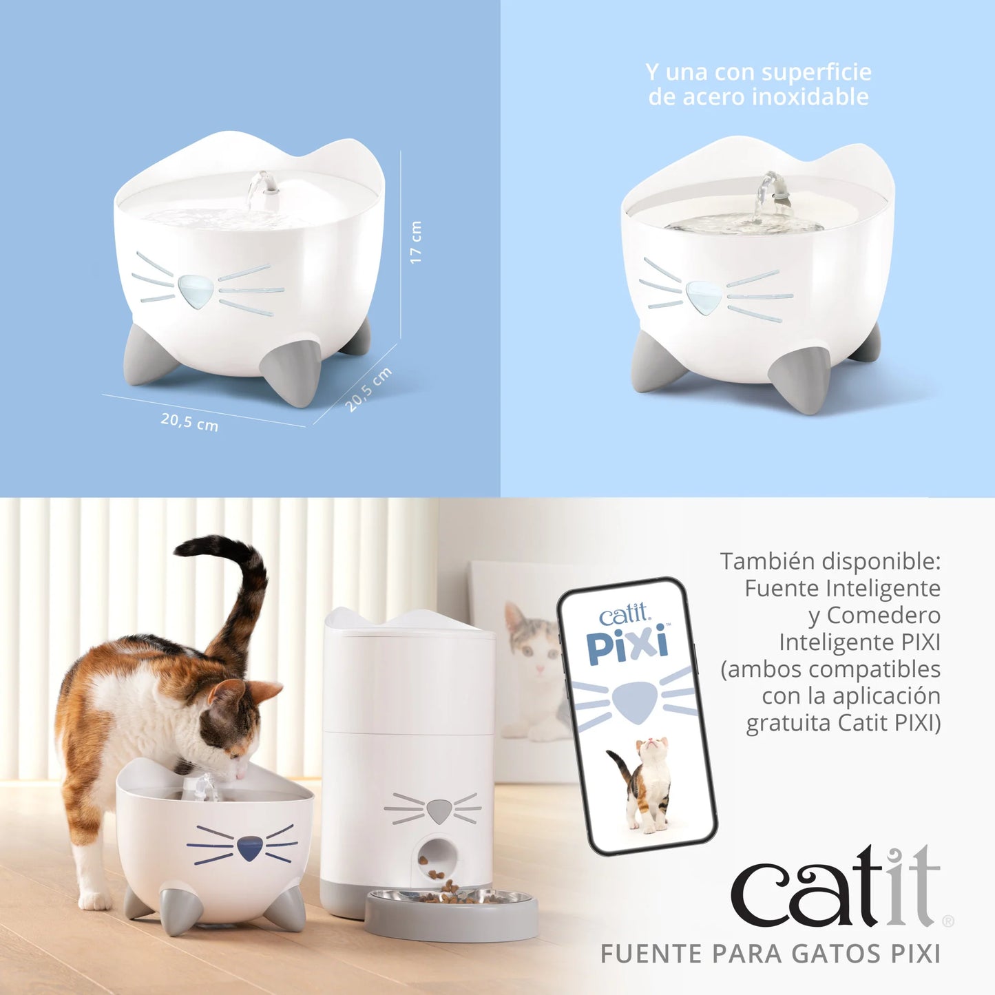 fuente whisker friendly gatos