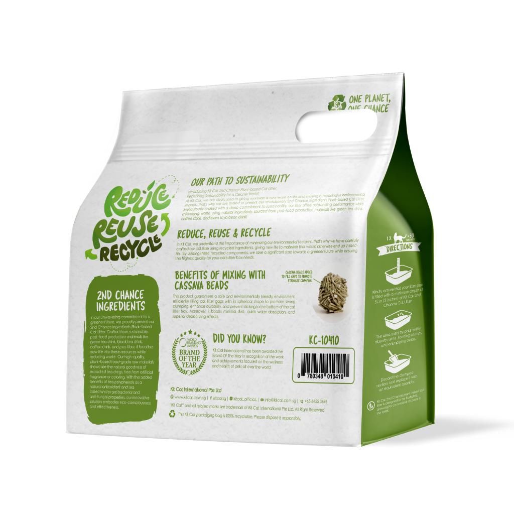 Kit Cat | Arena 2nd Chance - Hojas de Té Verde, Guisante y Yuca