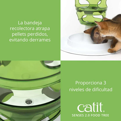 juguete inteligencia gatos con pienso seco