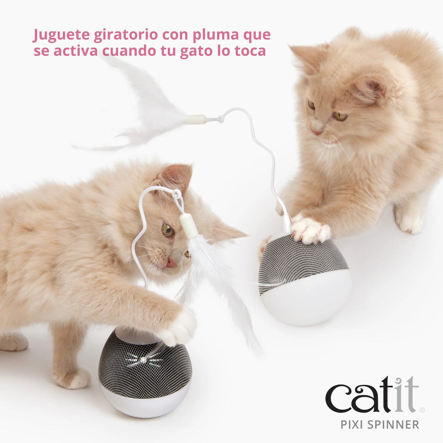 juguete para gatos que libera comida mientras juega