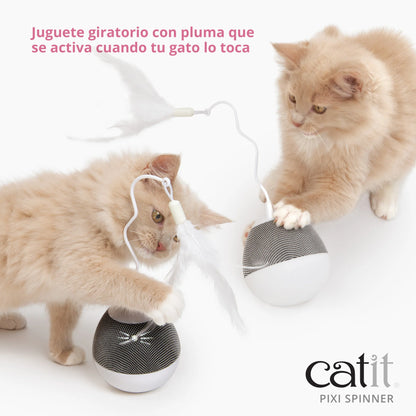 juguete para gatos que libera comida mientras juega