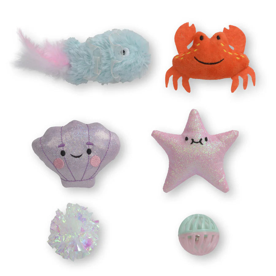 juguetes gato catnip peces cangrejo estrella