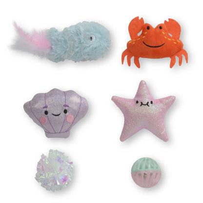 juguetes gato catnip peces cangrejo estrella
