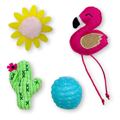juguetes gatos cactus flamenco pelota catit