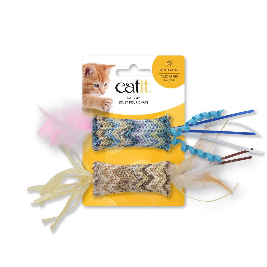 juguetes gatos plumas naturales catit