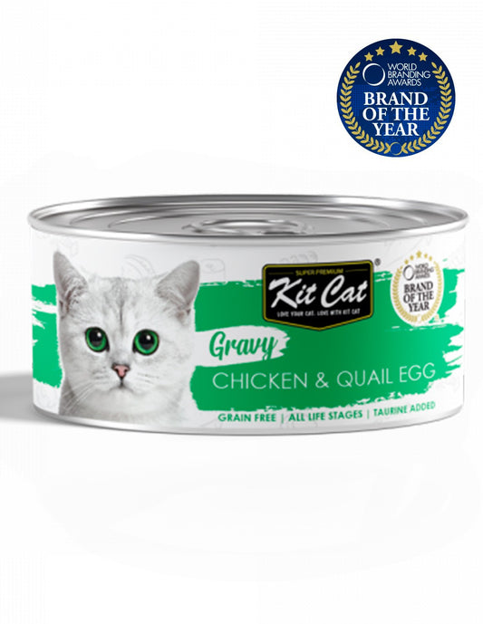 Kit Cat | Gravy Pollo con huevo de codorniz (70g)