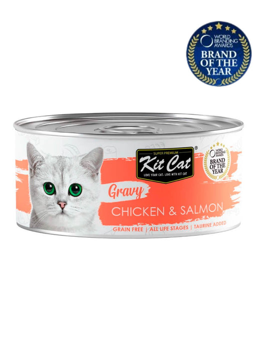 Kit Cat | Pollo con salmón en salsa (70g)