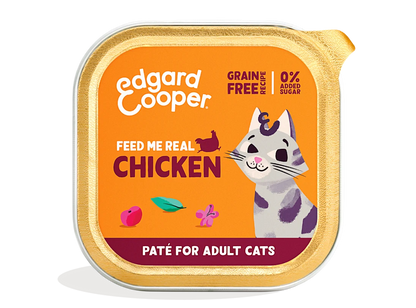 lata comida gatos pate pollo edgard cooper 85g