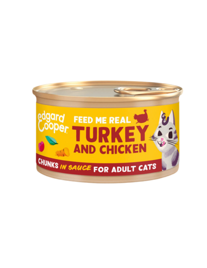 lata comida gatos pavo pollo edgard cooper 85g