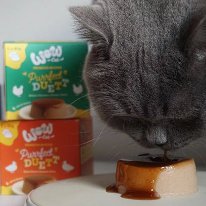lata de comida humeda para gatos mousse de pato