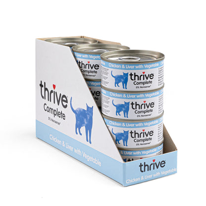lata thrive pollo hígado verduras 75 g