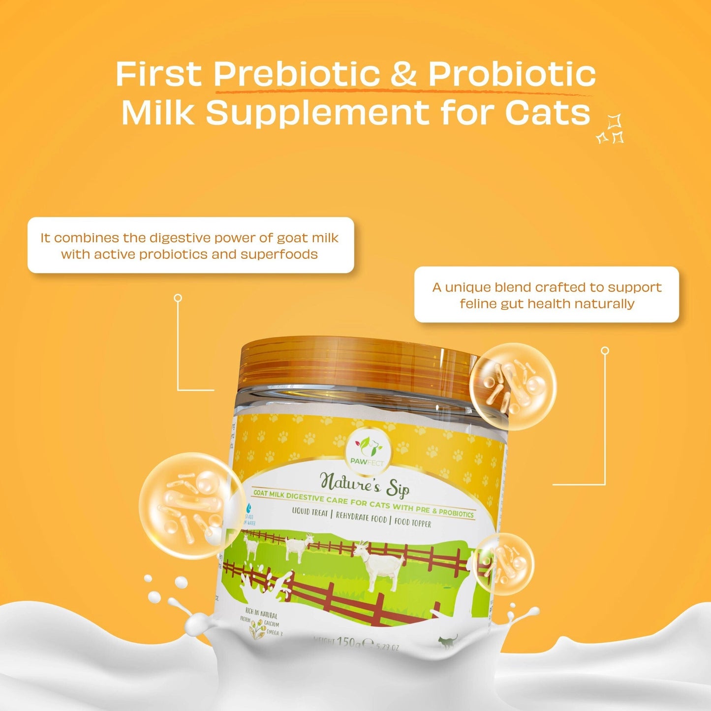 leche cabra gatos con calabaza banana
