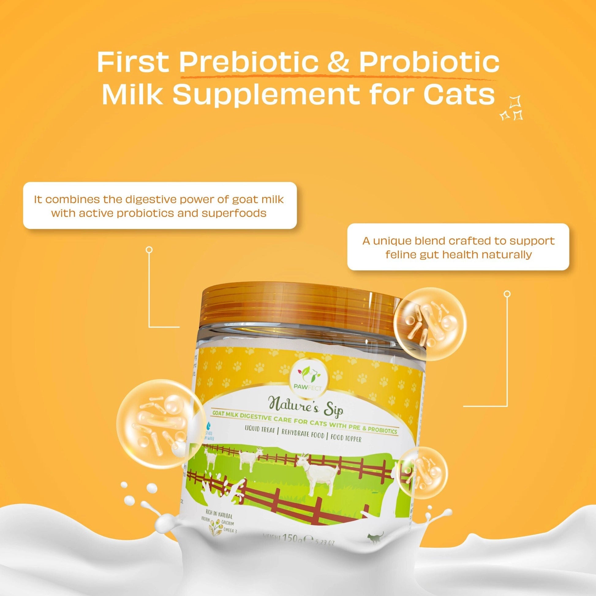 leche cabra gatos con calabaza banana