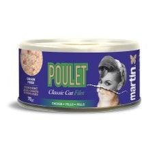 Martin Sellier POLLO CLASSIC FILETE, lata de 70 g para gatos