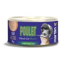 Martin Sellier POLLO CLASSIC MOUSSE, lata de 70 g para gatos