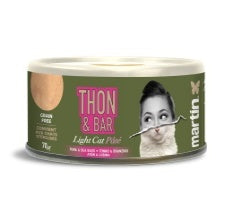 Martin Sellier ATUN&LUBINA LIGHT PATE, lata de 70 g para gatos