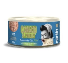 Martin Sellier PATO&POLLO IMMUNITY FILETE, lata de 70 g para gatos