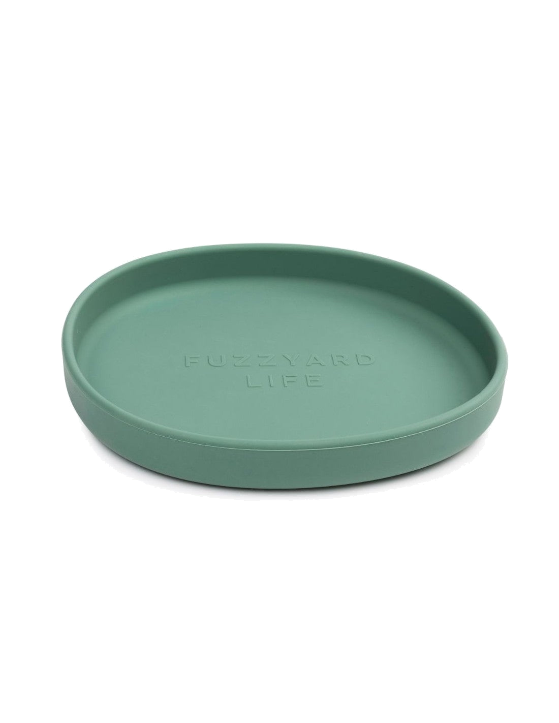 Plato bajo de silicona FuzzYard LIFE Myrtle Green para gatos